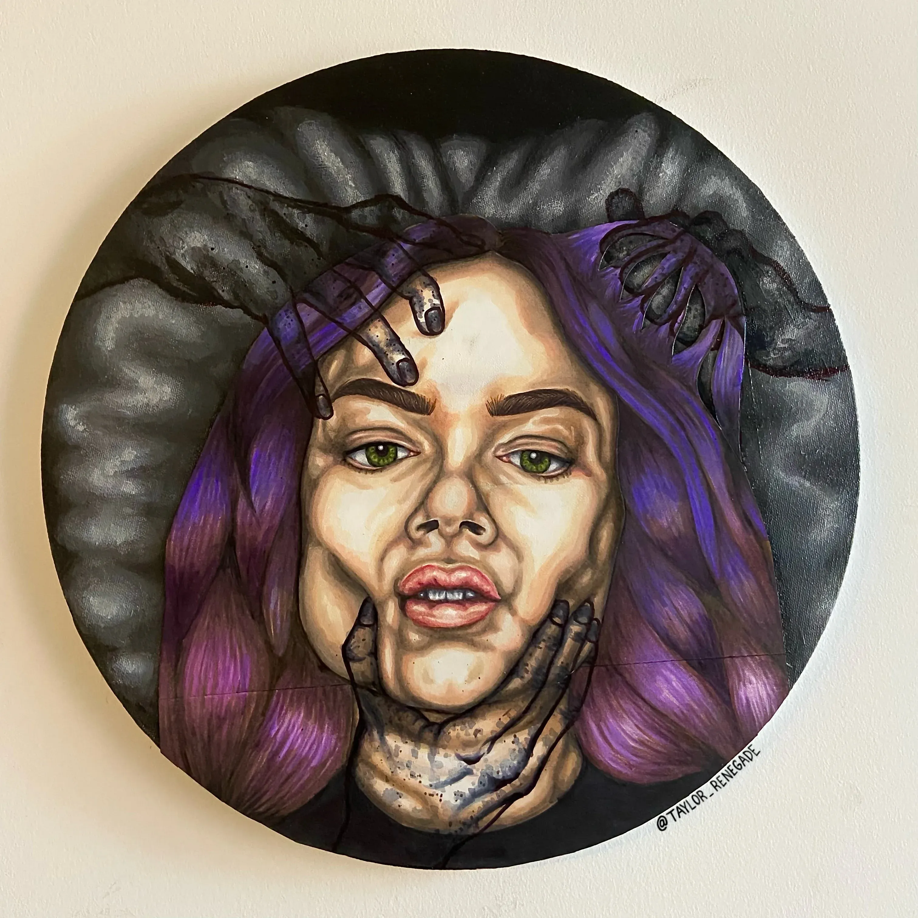 An image containing an illustrated woman approximated from a skull of a woman from Leith, Edinburgh